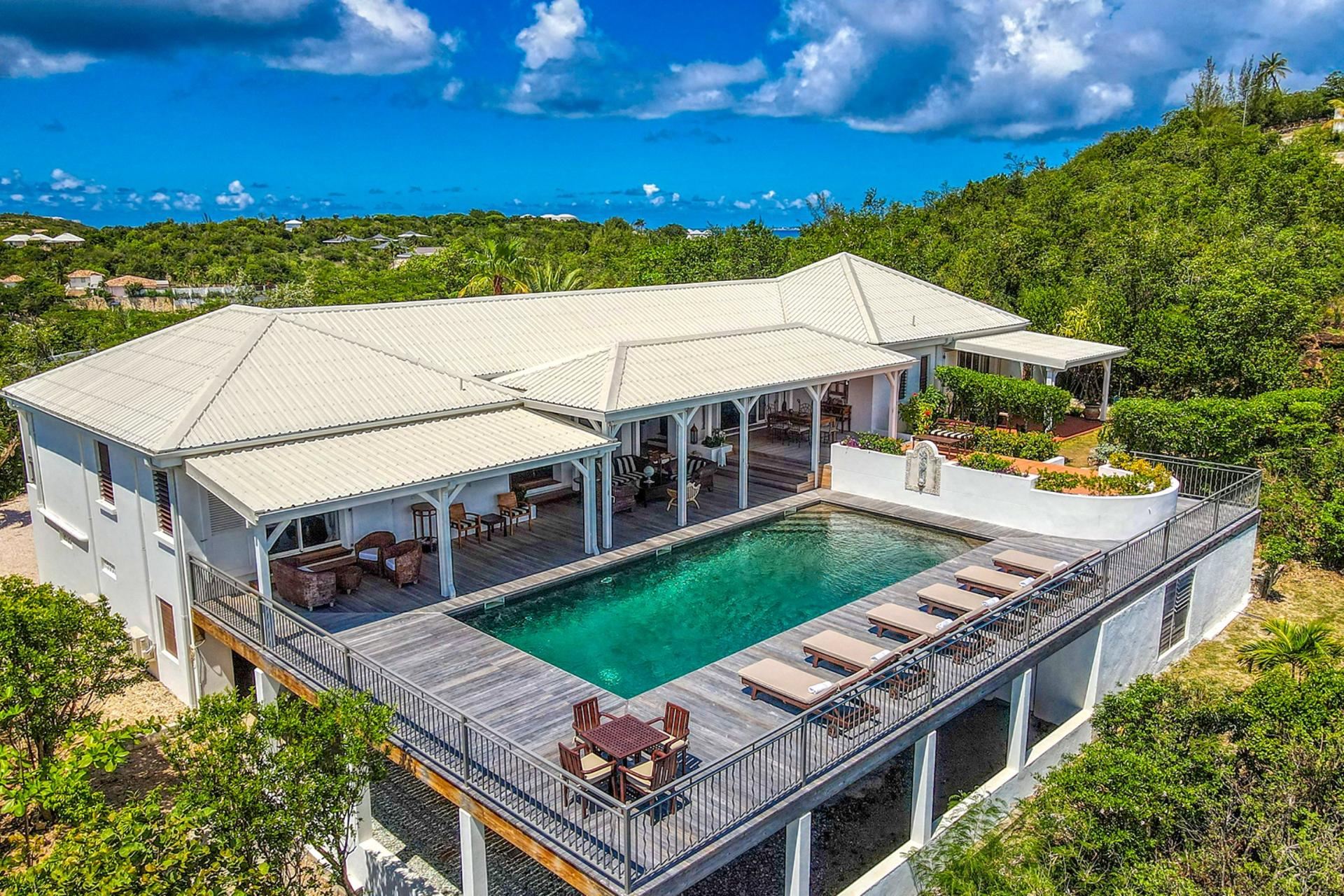 Saint Martin villa rental - Aerial view